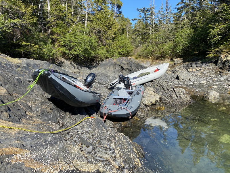 Left the boats floating, tide dropped & came back to this