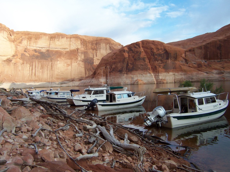 Left to right Monday morning in Explorer Canyon 9/26/11, C-View, Discovery, Rana Verde, Coyote