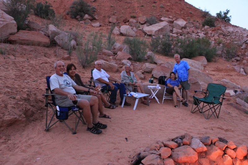 Left to right: Ramon and Laura of "Chiquitita", Rich and Judy of "Sandpiper", Sharon and Tex of "Bixby's Cub".