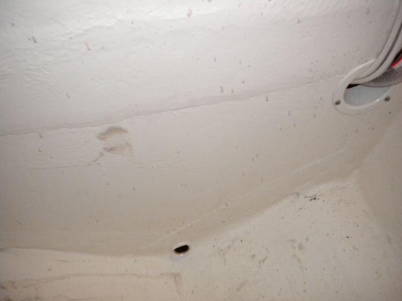 Limber hole installed in bulkhead.