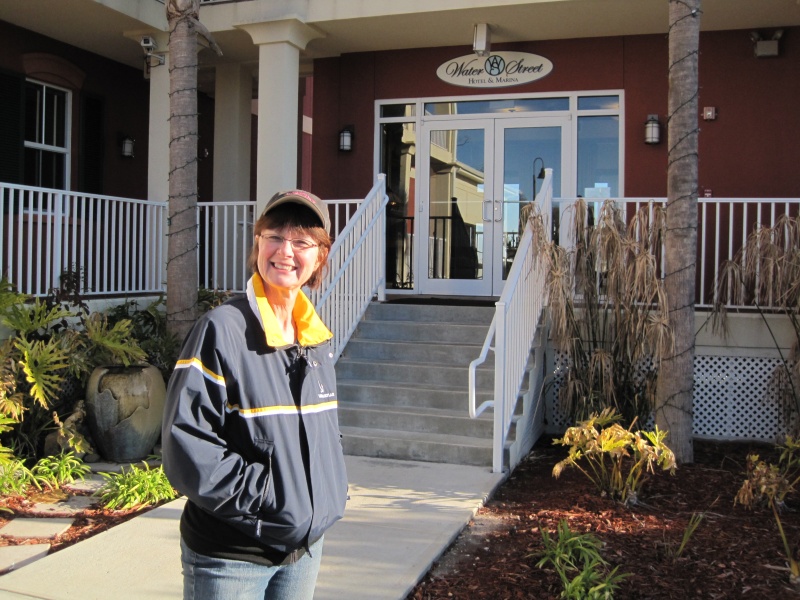 Linda at Water Street Hotel and Marina in Apalachicola