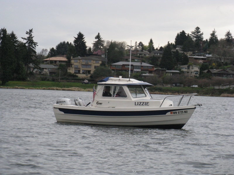 Lizzie, just drifting around in Andrews bay.