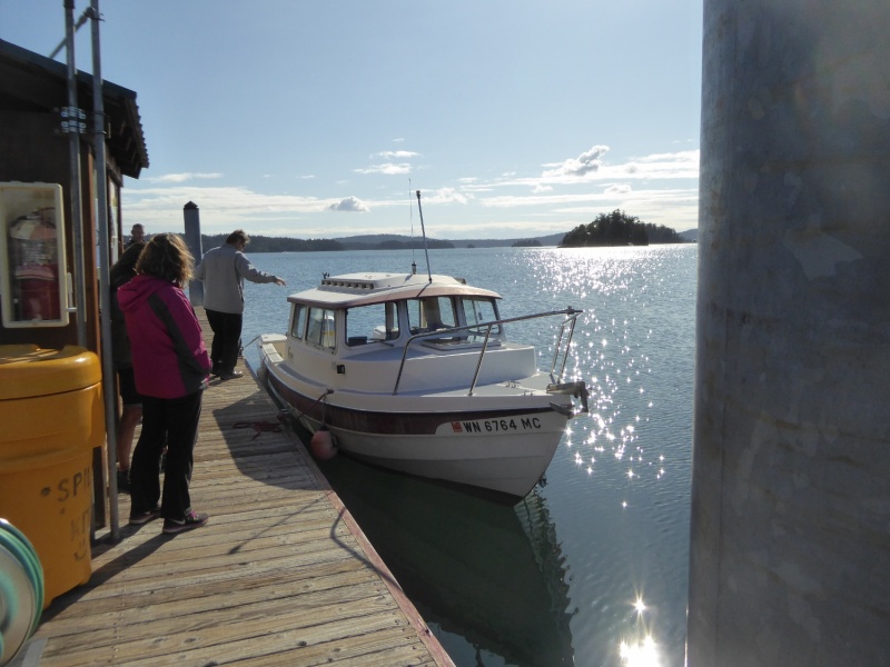 Locals from Waldron Island use their 22 cruiser as a commuter boat