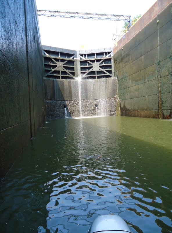 Lock 17 is the largest drop on the Canal.  40.5 feet