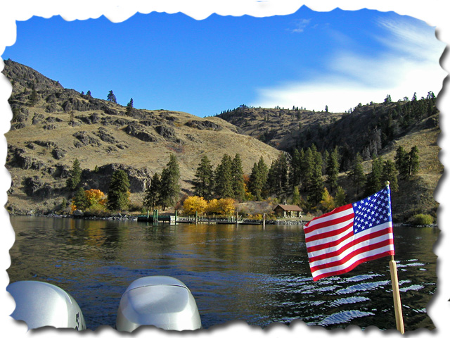 Looking back at Grade Creek Campgrounds