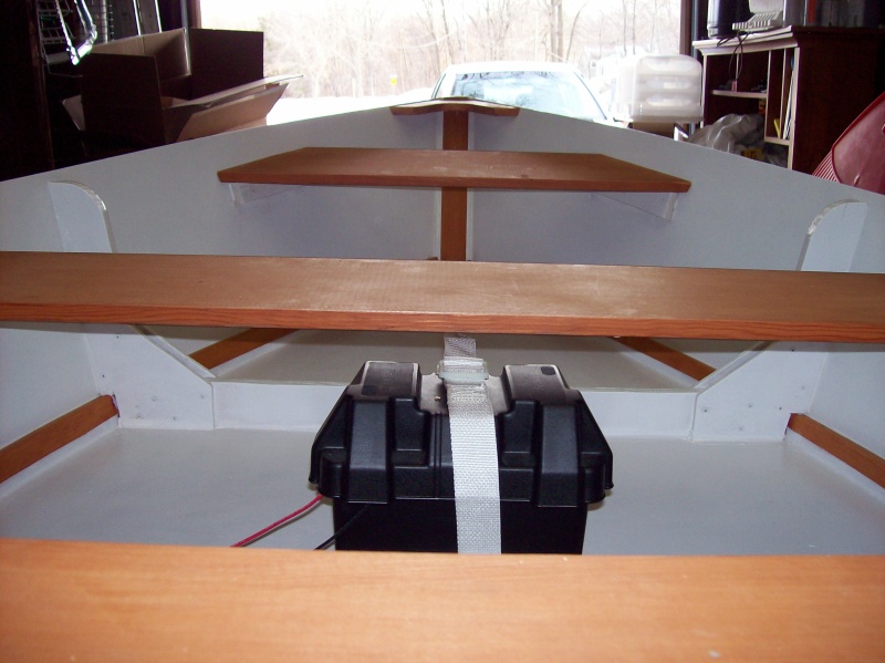 Looking forward from the transom