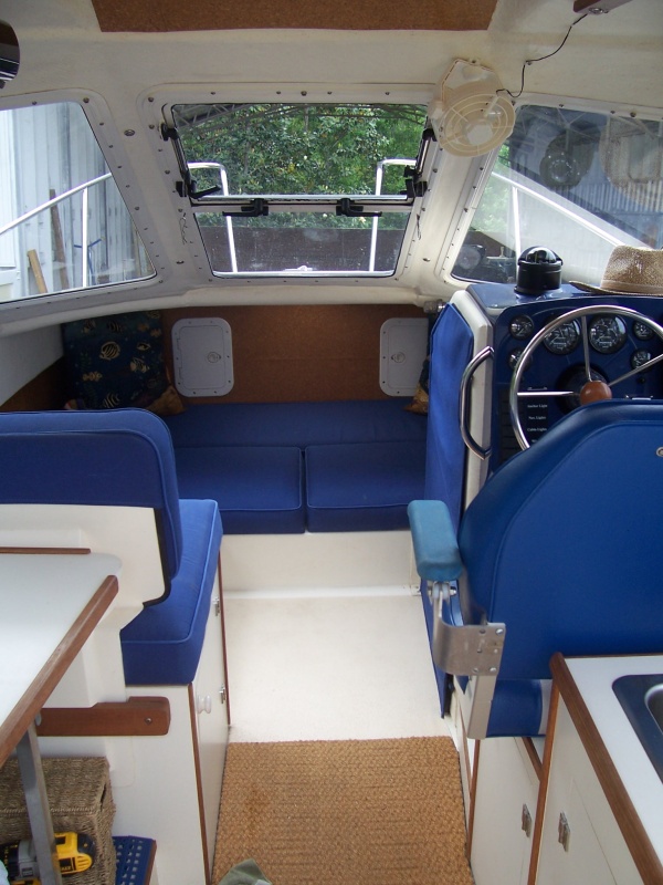 Looking in from the cockpit