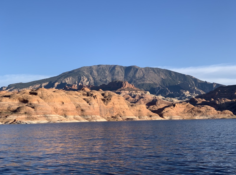 Looking into Oak Bay & up to Navajo Mountain
