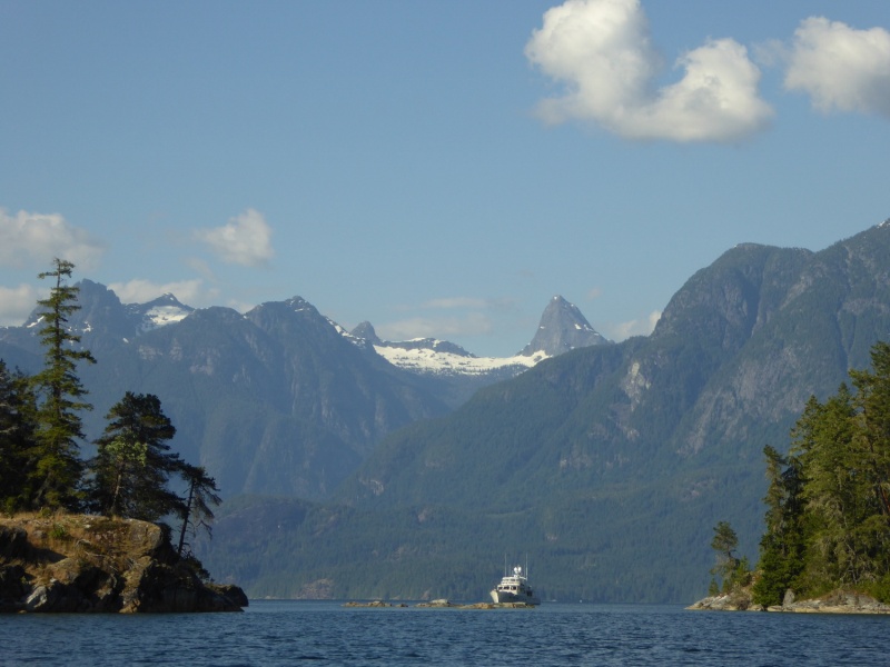 Looking out at Homfray Channel