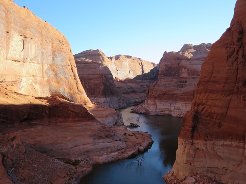 Looking out from where we were beached in Iceberg Canyon Monday morning 9-23-13