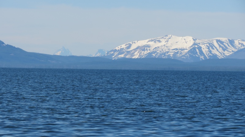 Looking south at Tetons in distance.