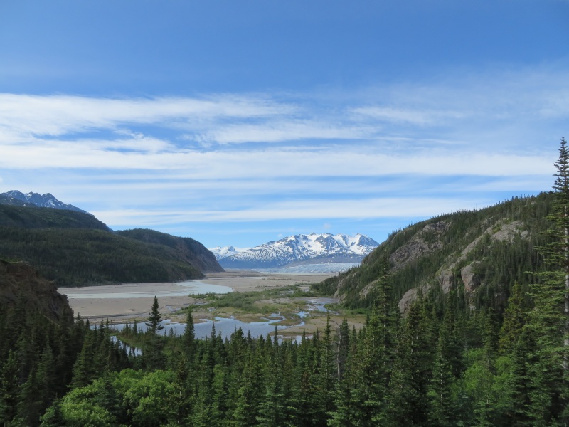 Looking towards Llewellyn Glacier