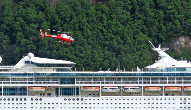 Lots of helicopter activity in Skagway