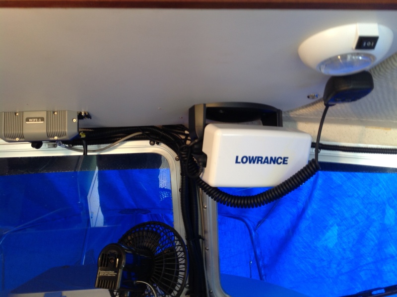 Lowrance link 8 radio, one botton gives the coast guard your name, vessel name and description, and most important your location.