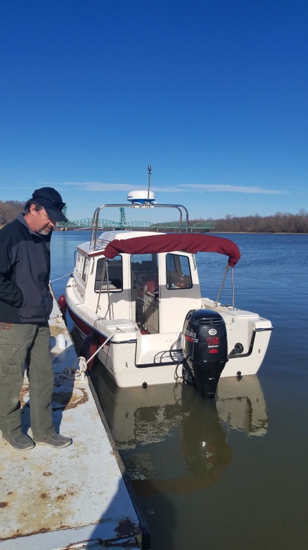 Lunch stop in Illinois during our water test.