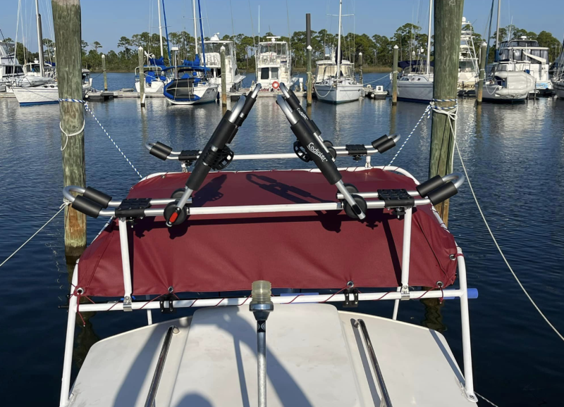 Made crossbars for over the soft top and added some fold down paddleboard/kayak racks.