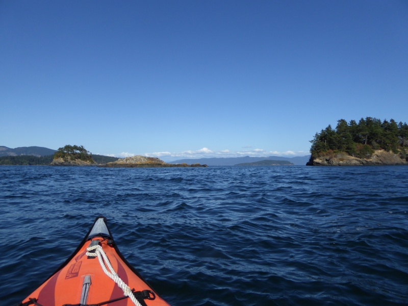 Made it most of the way over to the Cone Islands, but it felt like a rip tide was setting up so I turned back