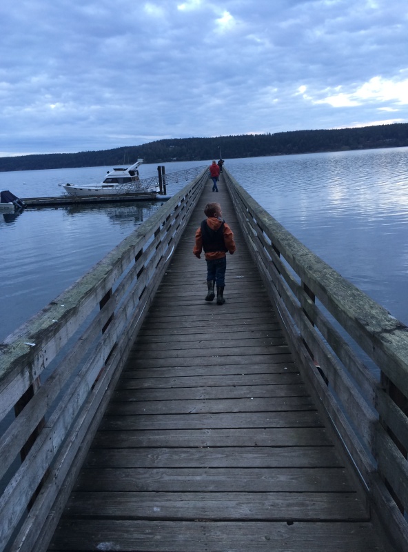 making our way back to the boat before dark