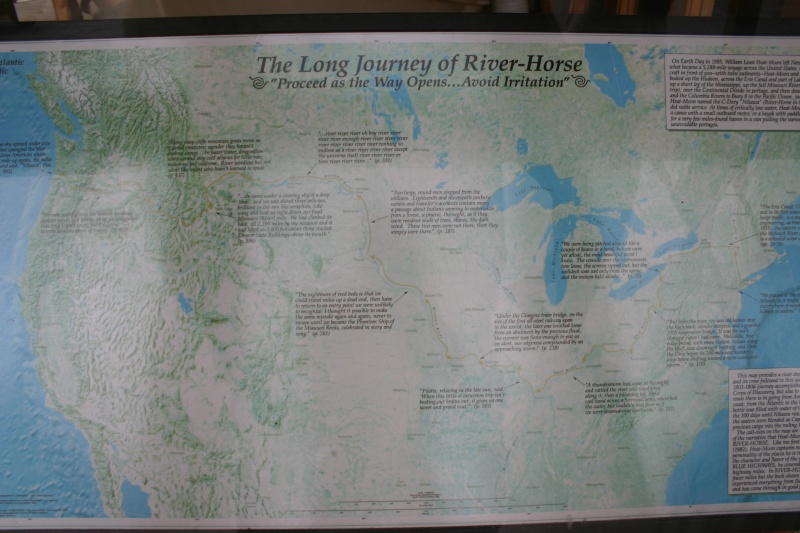 Map showing the route traveled