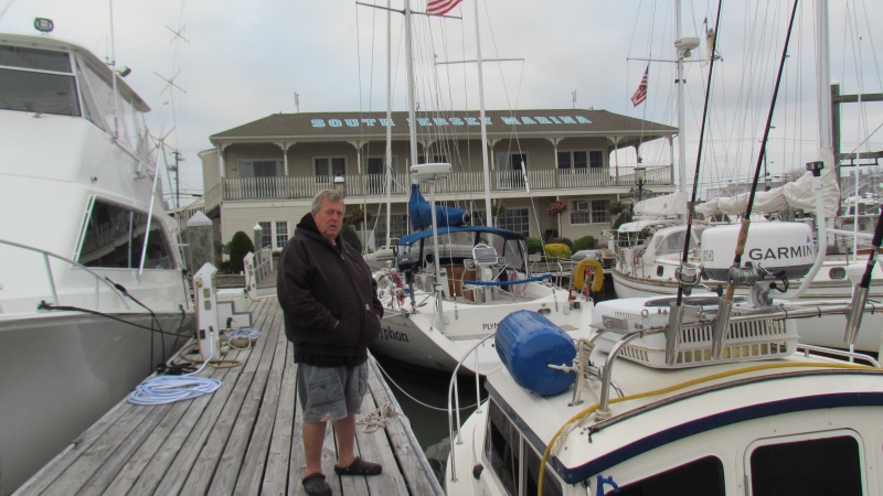 Marina filling up with boats because of the storm named Sandy. Some holding up here to wait for hurricane season to end down south for insurance reasons. Hurricane coming to see them here instead