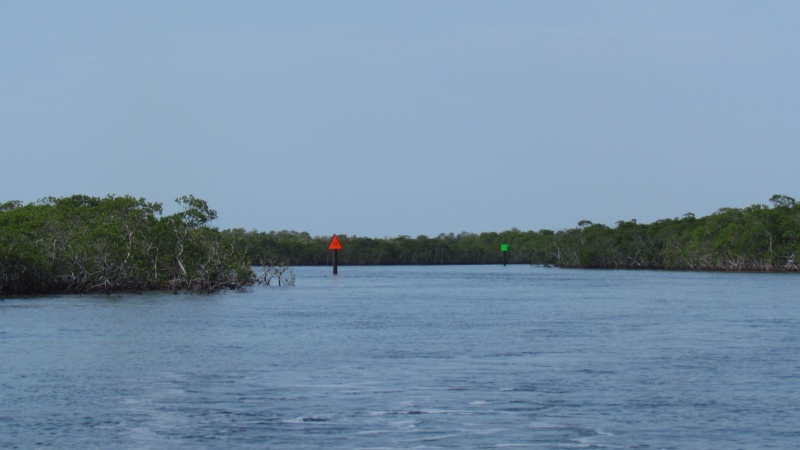 marker 17 on the creek leading to John Peenykamp State Park and Largo Sound is called crash corner. It's a 90 degree turn and boats coming wailing along wfo and have head on collisons. Large snorkle boats pass thru here with snorklers heading out to the reefs. The bigger boats announce a secur-ita warning as to which way they are approaching the corner