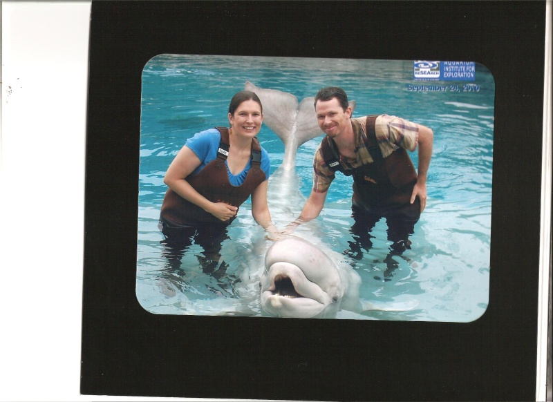 Matt and Joedee Beluga Encounter Mystic Aquarium