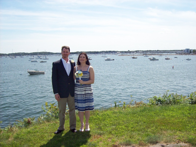 Matt and Joedee Married August 8, 2009.  
Shown here are my two most important ladies!  (Napoleon in the background).