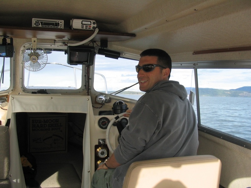 McKenzie at the wheel