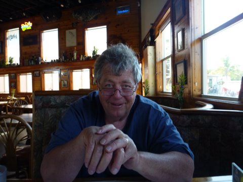Me waiting for dinner at Castaway's great day nothing to be sad about boy don't my crumb snatchers look big?