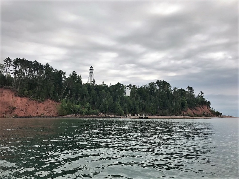 Michigan Island Twin Towers - lighthouses  Apostle Islands