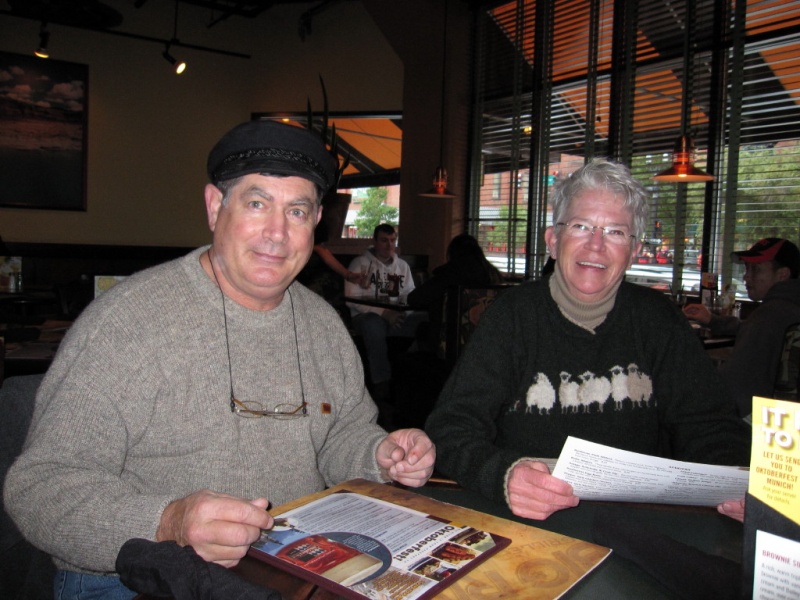 Mike and Brenda at the Brewery