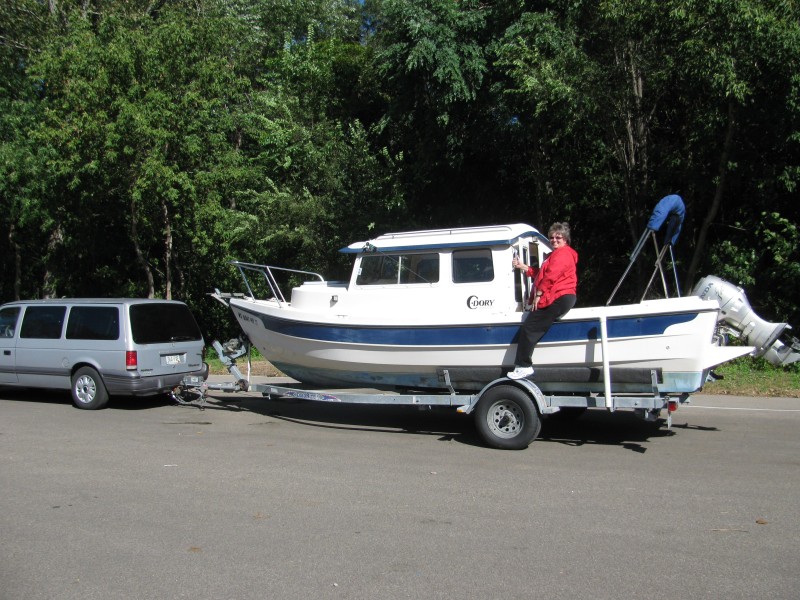 Mike and Christy getting ready to launch