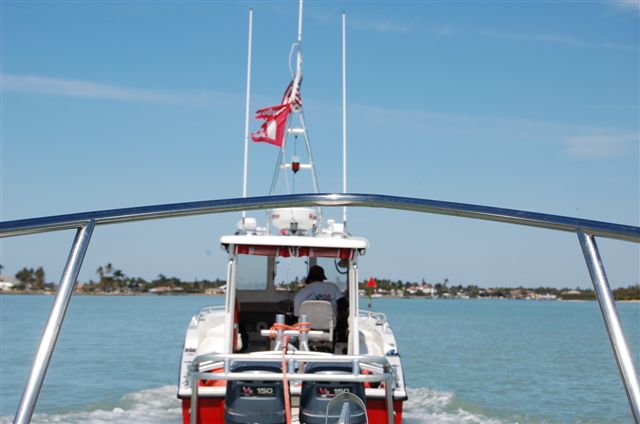 Mike  getting towed into dock  H2O gas filter blocked need to replace every 6 months