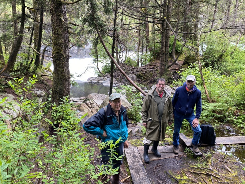 Mike, Jody & Bill by the out side hot springs warm springs bay