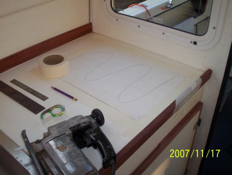 Mine came without so I had a blank counter top.