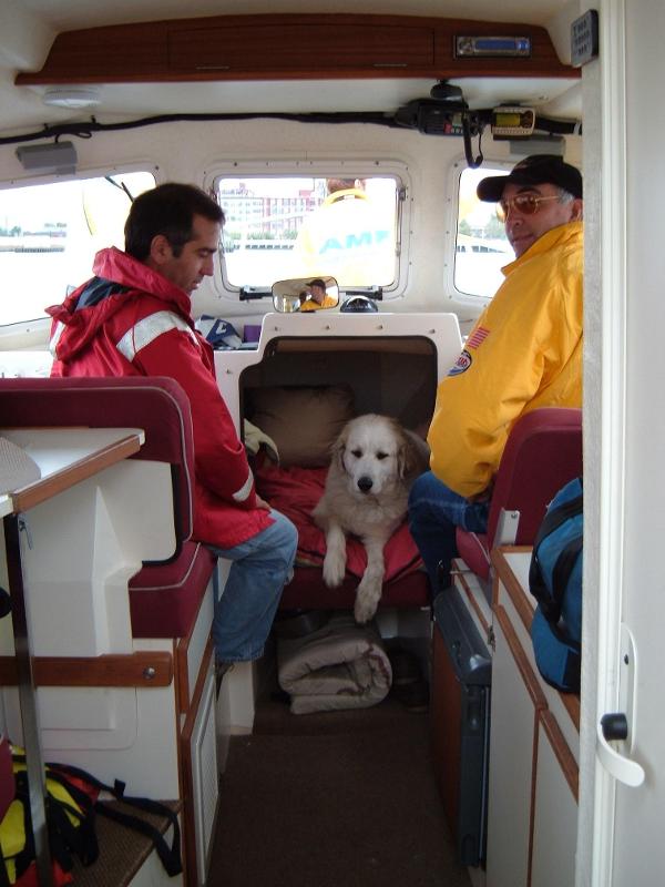 (Minnow) Me and Vinny, one of the course officials.(The 2 legged one)