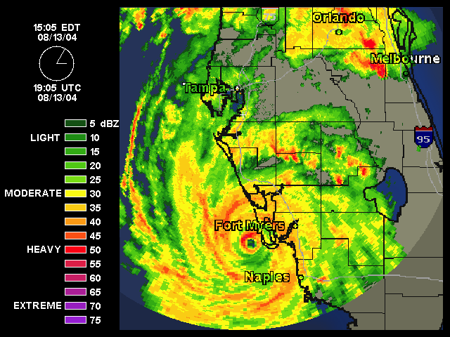 (Molly Brown) Charley bearing down on Punta Gorda