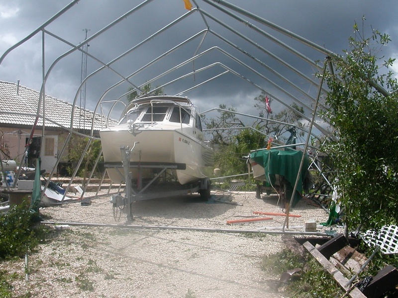 Molly's house post hurricane.