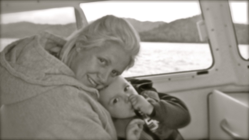 Mommy and Son on Lake Shasta Memorial Day 2011.