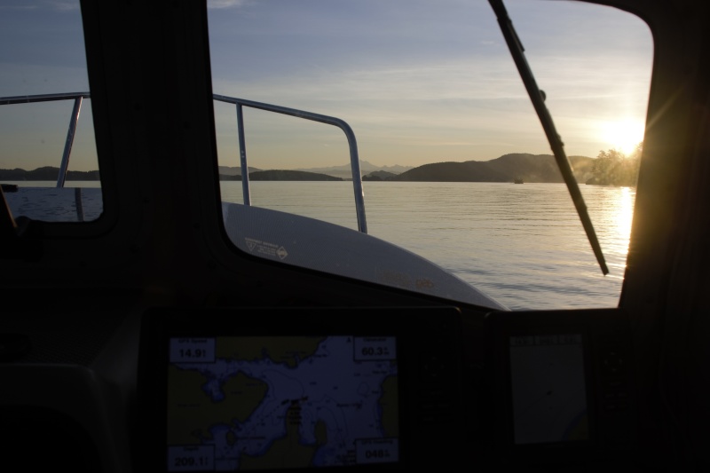 Monday morning sunrise cruise home