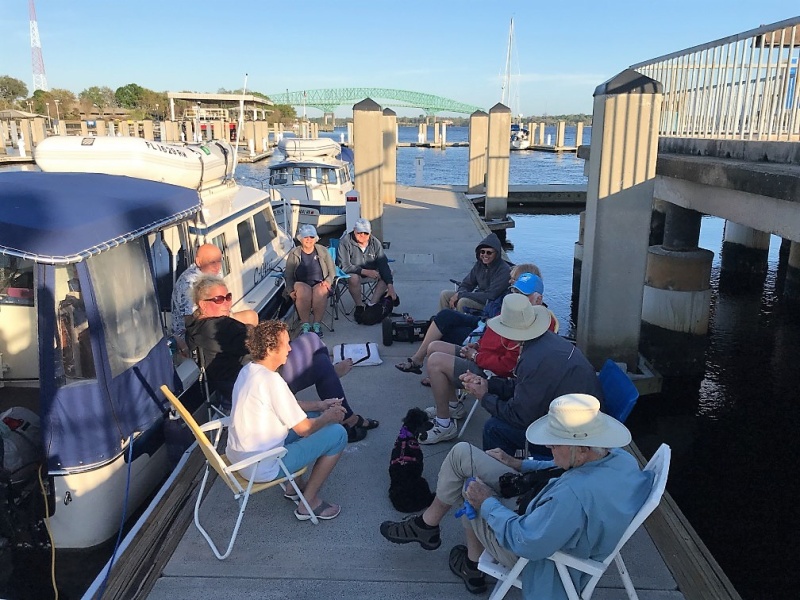 More socializing at the Metropolitan Park Marina.