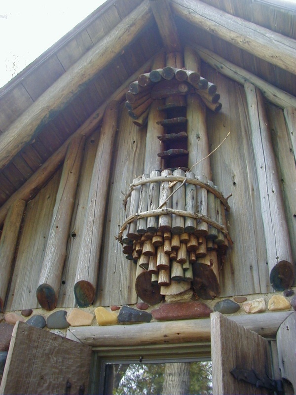 Most years, birds will use this part of the cottage to hold their nests.