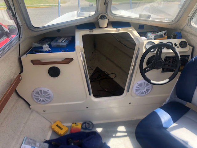 Mostly done with the repairs and upgrades. Great upgrade with the SeaDek - highly recommended for durability and \"stickiness\" in holding objects on the shelf.