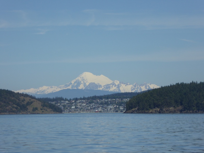 Mount Baker behind Anacortes
