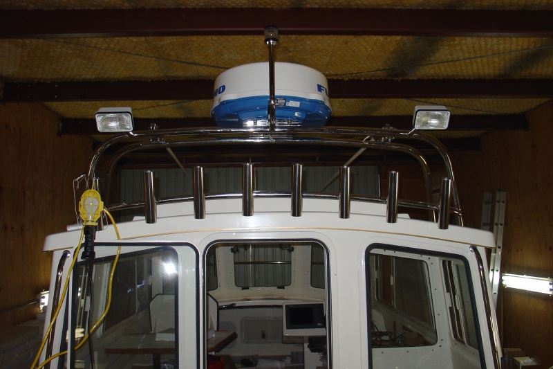 Mounted radar and spreader lights