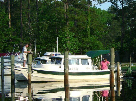 Munchkin and Pandy Girl at Centerville Marina