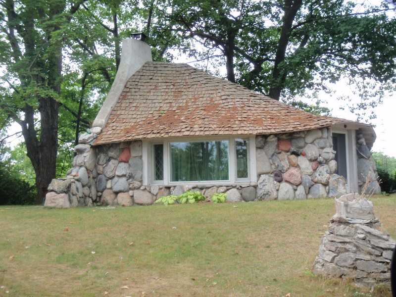 "mushroom" house in Charlevoix MI