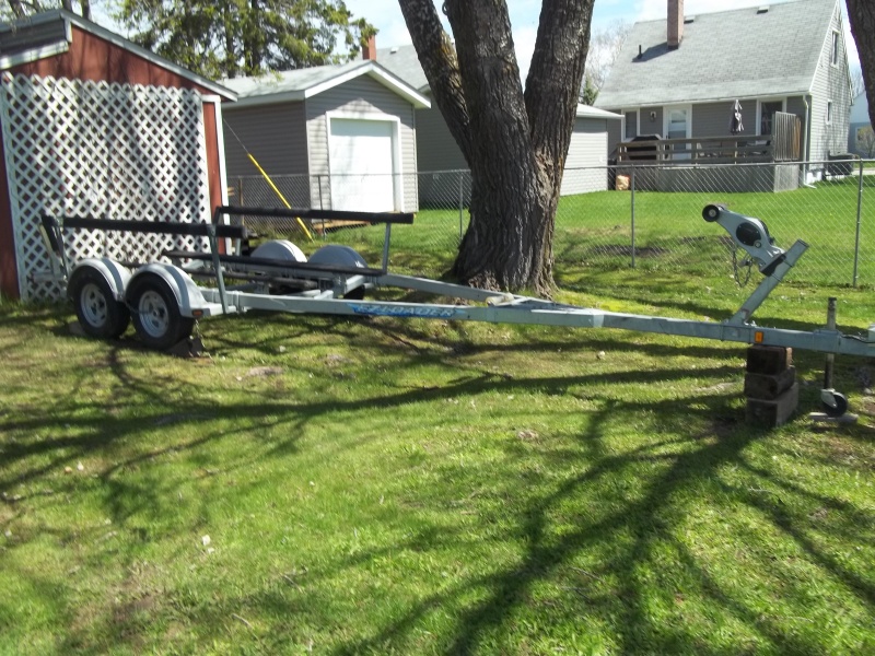 My boat trailer, bought in 2011 and probably have no more than 125 kilometers on it. I live only 2 kilometers from the Marina.