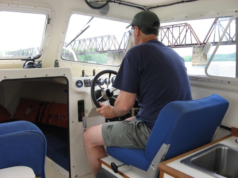My first turn at the wheel