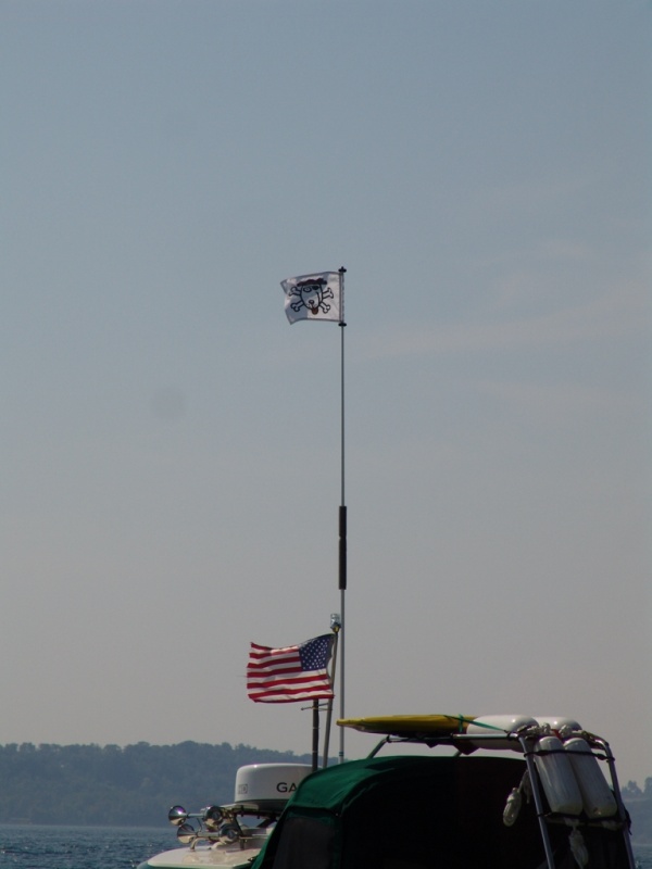 My homemade custom flag for the Sea Beagle II.